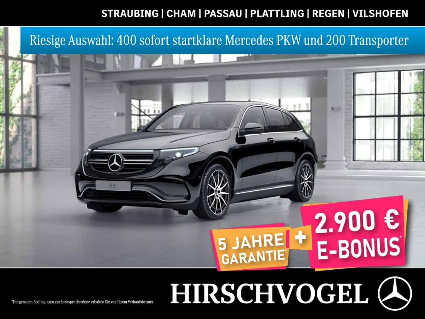 Mercedes-Benz EQC 400 4M AMG-Line+SD+KEYLESS+Memory+Burmester Schwarz - 1
