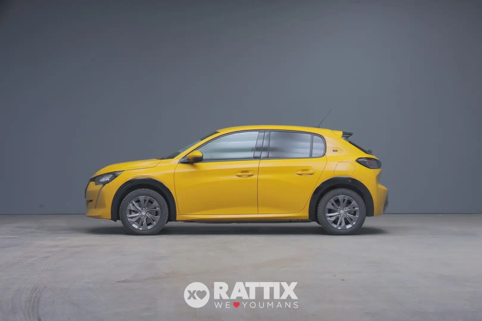 Peugeot e-208 motore elettrico 100kW Allure Pack Giallo - 2