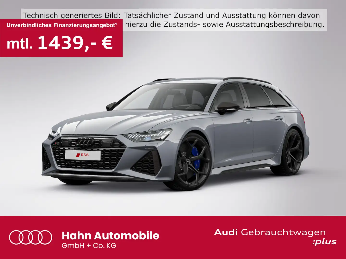 Audi RS6 RS6 Avant performance 4.0TFSI quattro HUD 360° B Grau - 1