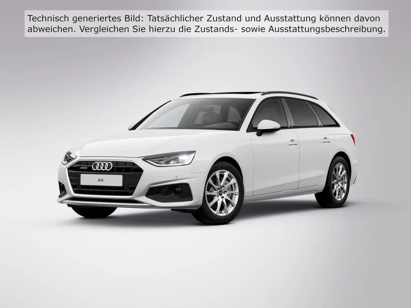 Audi A4 40 TDI qu. AHK*Pano*Tour*Kamera*Navi Weiß - 2
