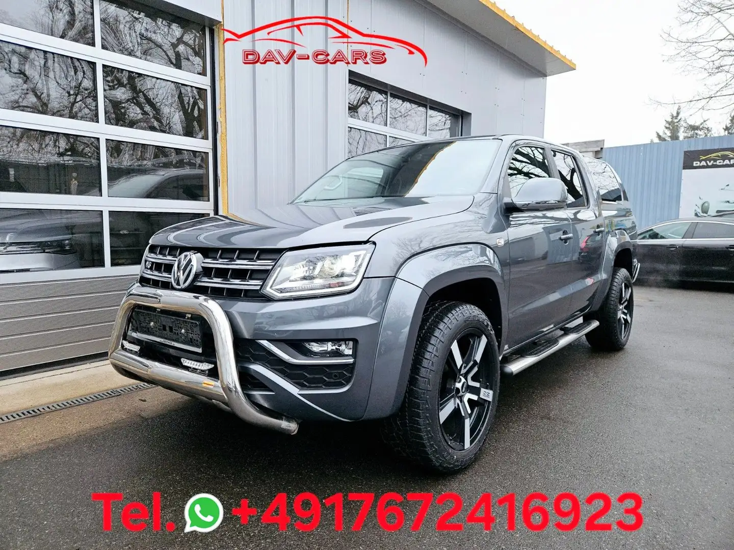Volkswagen Amarok Highline 4Motion LED ST.Heiz.Netto 22660€ Szürke - 2