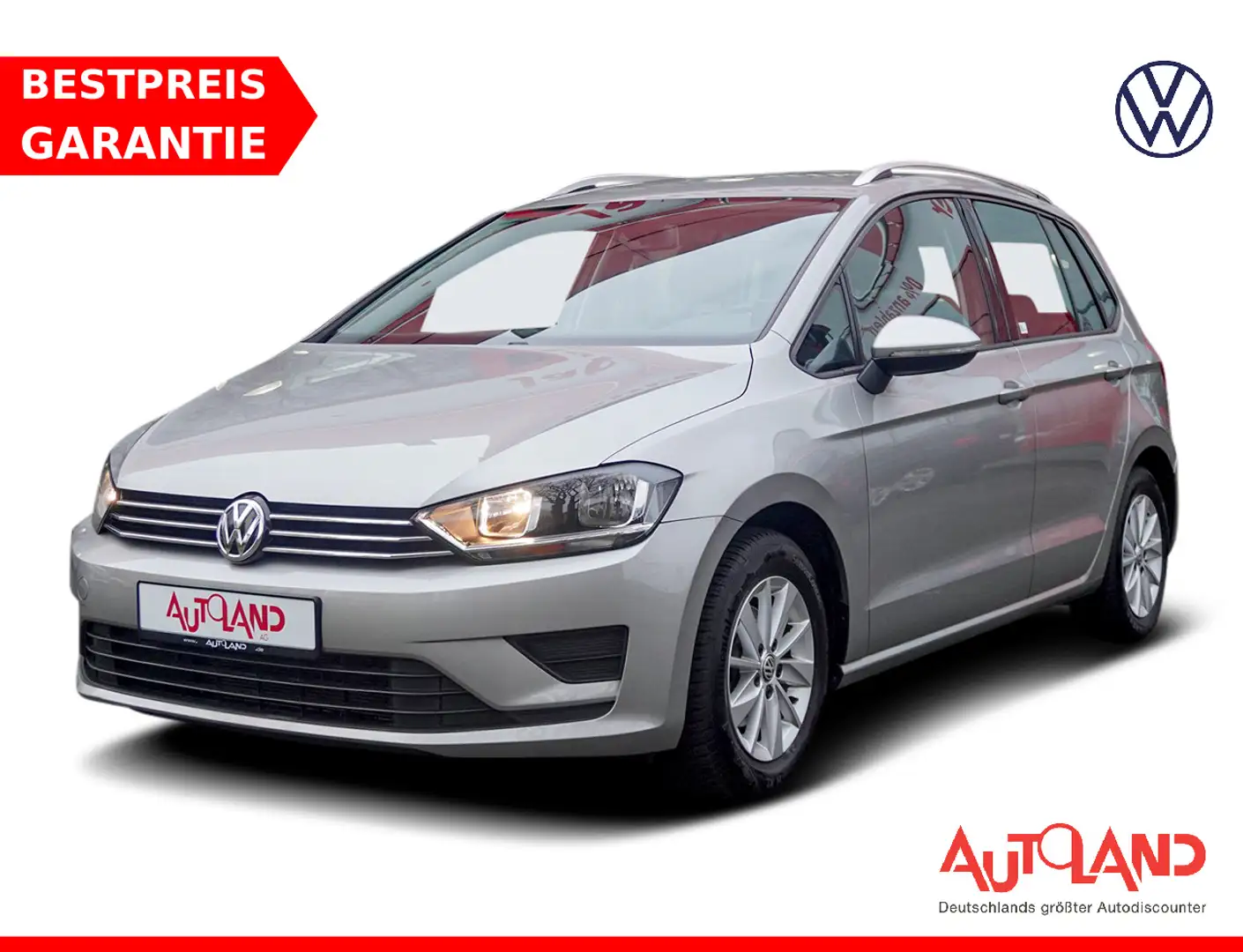 Volkswagen Golf Sportsvan VII 1.2 Comfortline Klimaaut. PDC R Silber - 1