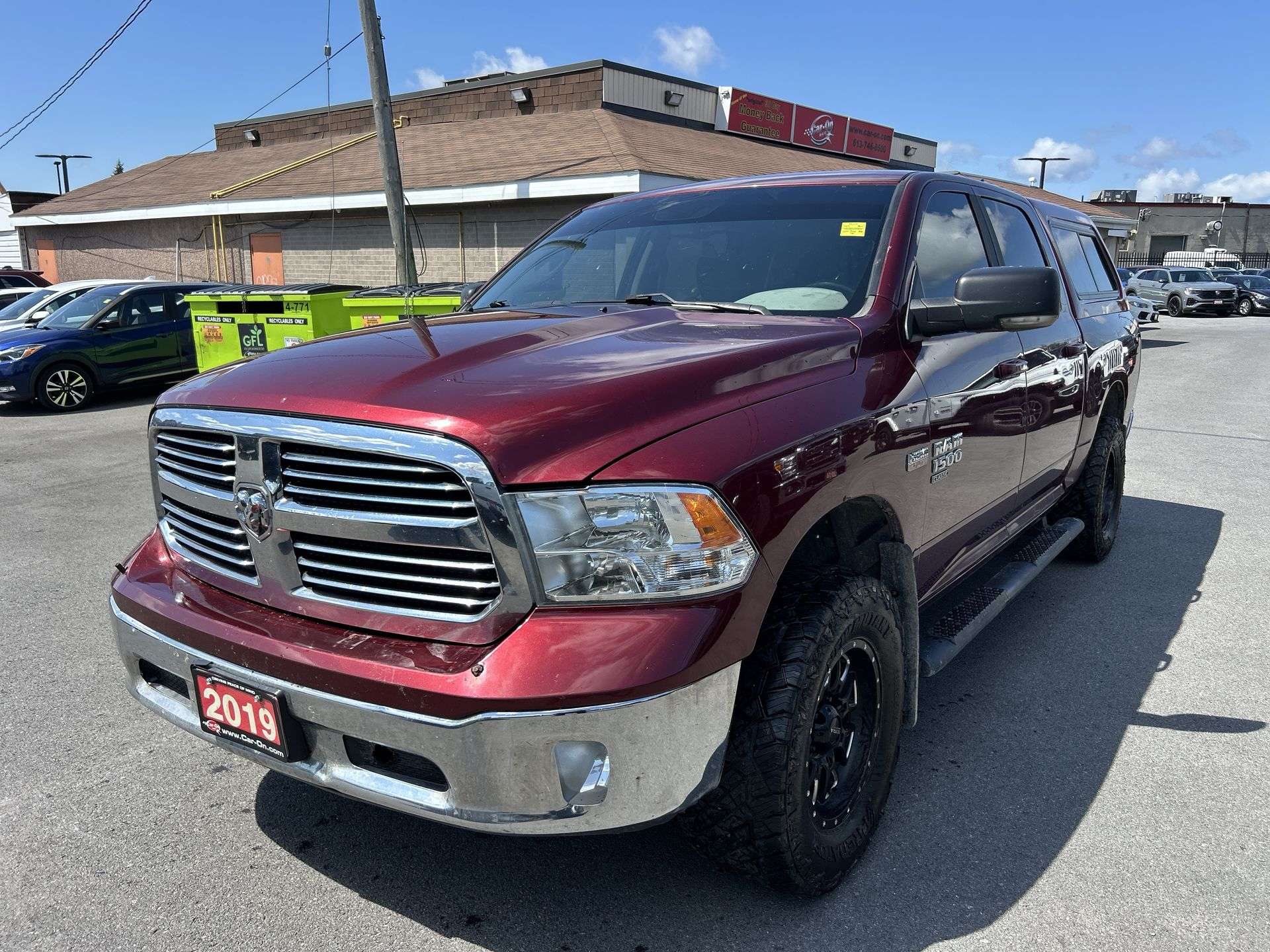 Red 2019 RAM 1500 Pickup Truck Four-Wheel Drive Automatic