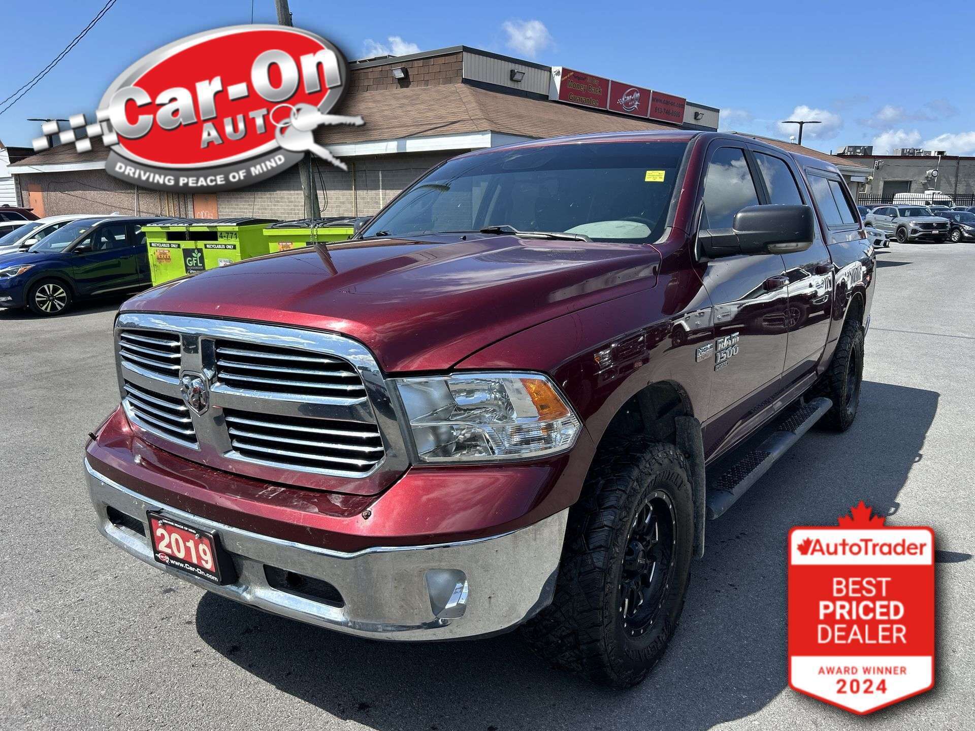 Red 2019 RAM 1500 Pickup Truck Four-Wheel Drive Automatic