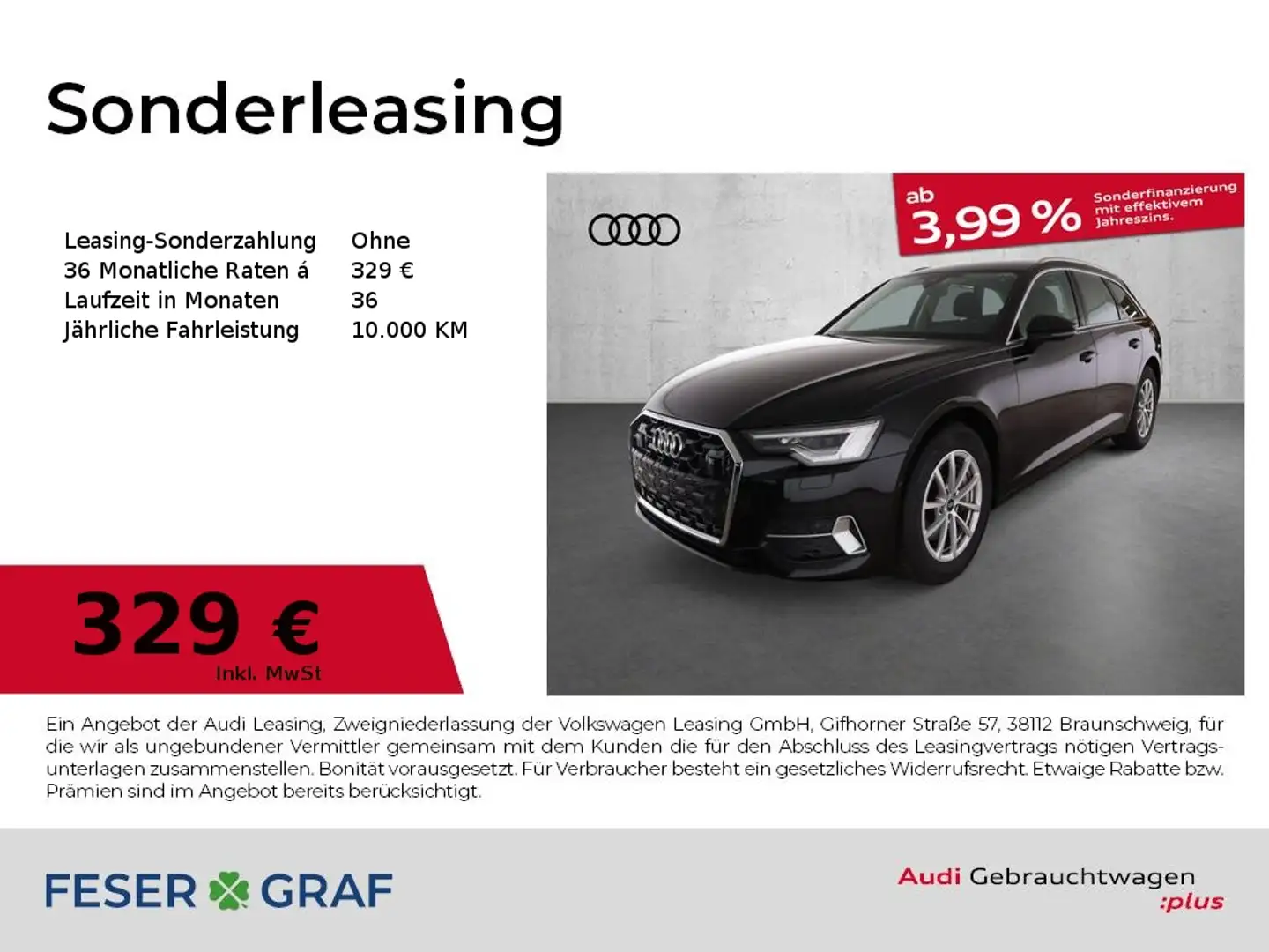 Audi A6 Avant advanced 45 TFSI S tronic ACC Matrix AH Schwarz - 1