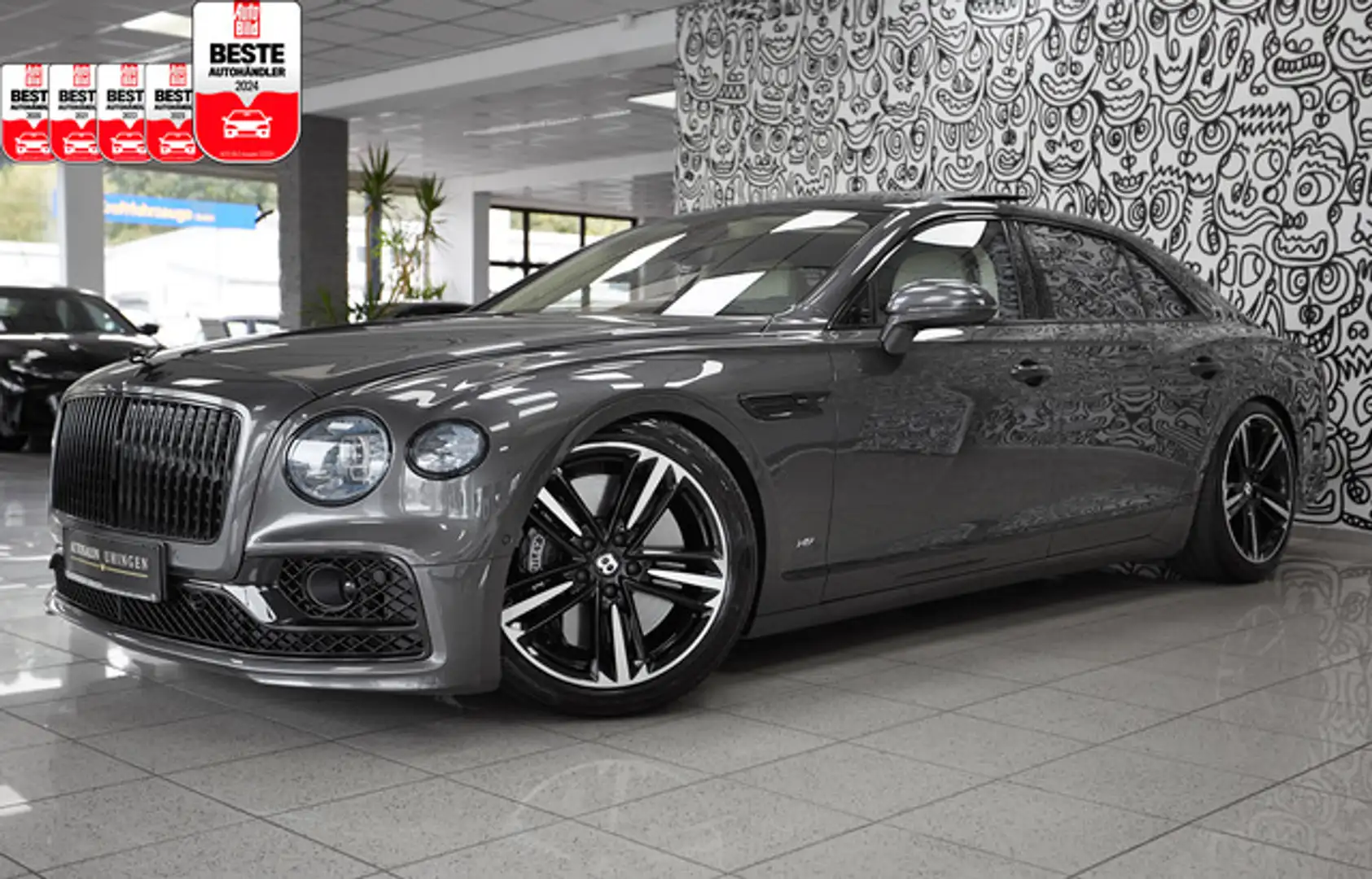 Bentley Flying Spur V8 FIRST EDITION*MULLINER*ROTATING-D Šedá - 1