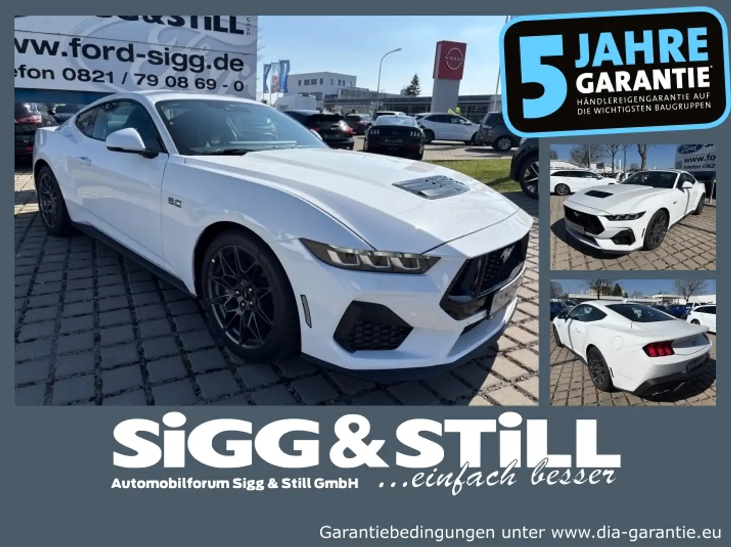 Ford Mustang GT Fastback 5.0 V8 NAV*IACC*B&O*PDC*CAM Weiß - 1