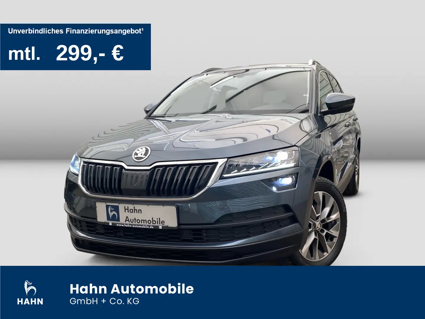 Skoda Karoq 1.5TSI Clever AHK Cam Kessy LED Sitzheizun Gris - 1