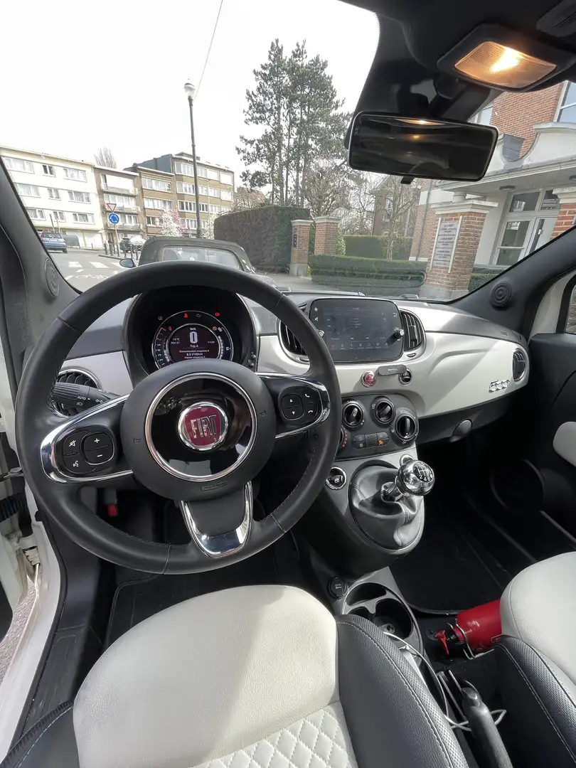 Fiat 500 500 1.0i MHEV Lounge Blanc - 2