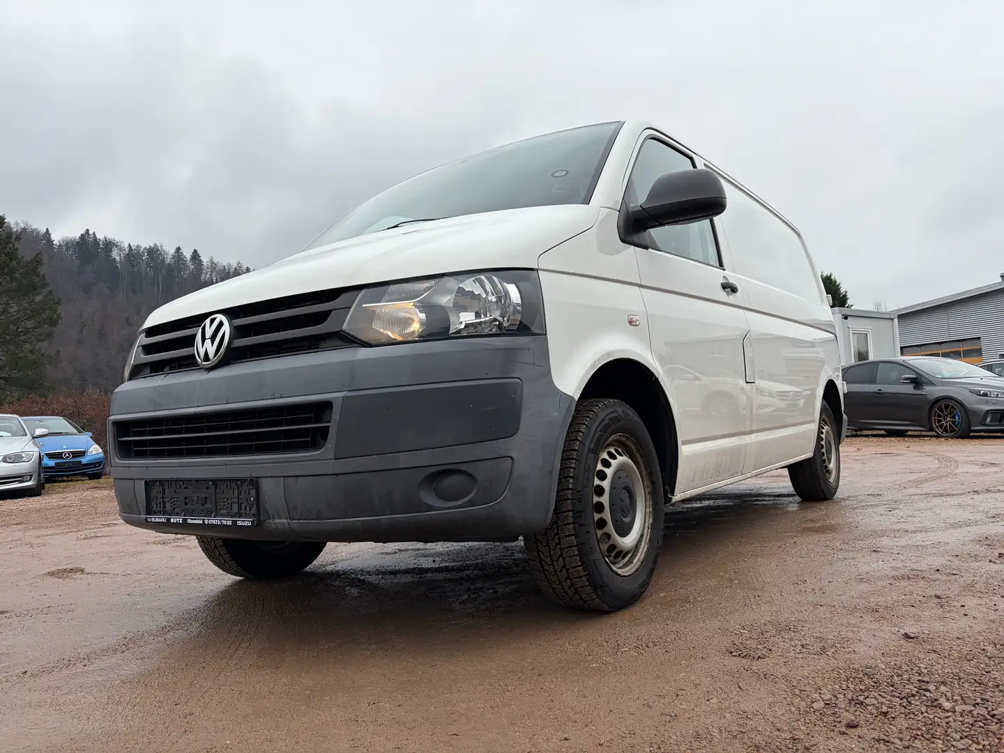 Volkswagen T5 Transporter Kasten*89.000 km*HU NEU*3-Sitzer* Weiß - 1