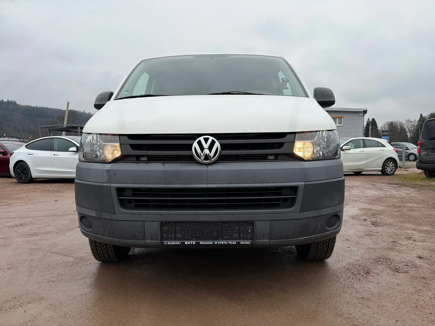 Volkswagen T5 Transporter Kasten*89.000 km*HU NEU*3-Sitzer* Weiß - 2