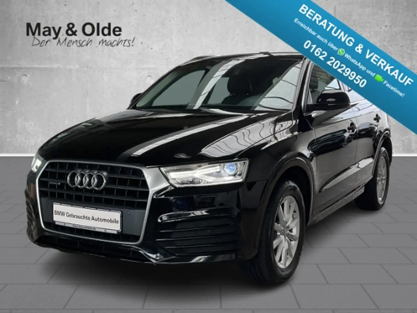 Audi Q3 Diesel AHK Navi Leder Soundsy El. HK Klima Schwarz - 1
