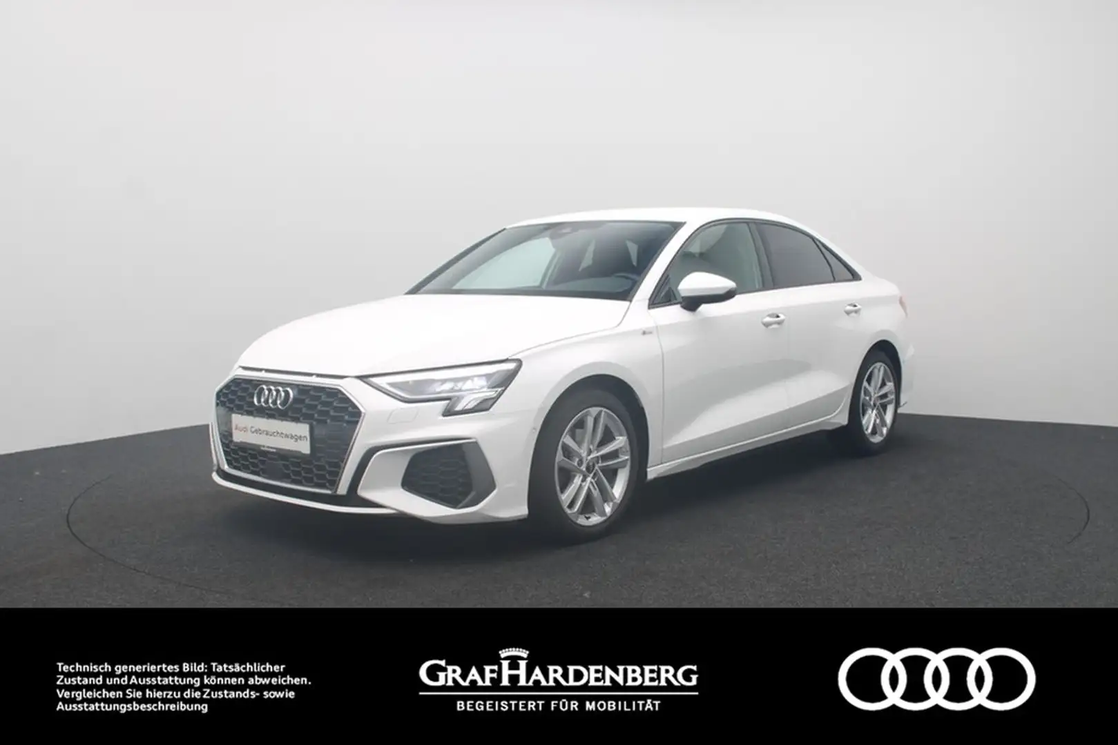 Audi A3 Lim. 35 TDI S line Virt.Cockpit LED Navi Blanc - 1