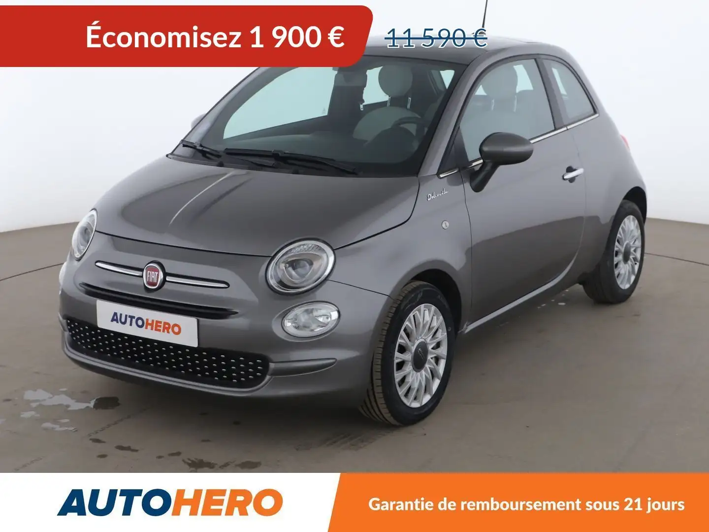 Fiat 500 1.0 Hybrid BSG Dolcevita Gris - 1
