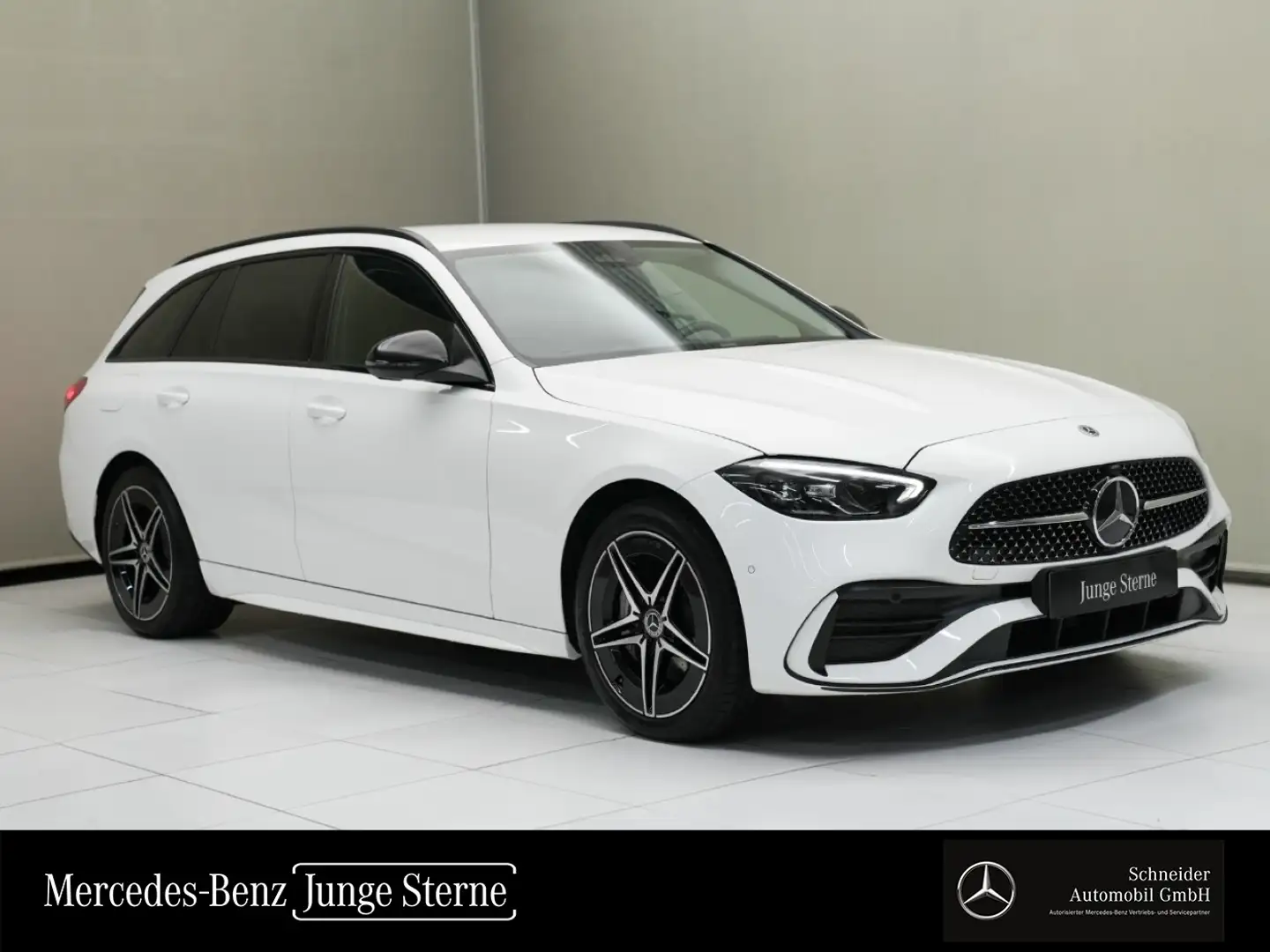 Mercedes-Benz C 300 e T-Modell Sport S-Sitz Night KAM SpurW Alb - 1