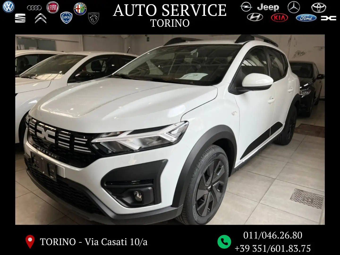 Dacia Sandero Stepway 1.0 TCe 90cv Expression DA IMMATRICOLARE Bianco - 1