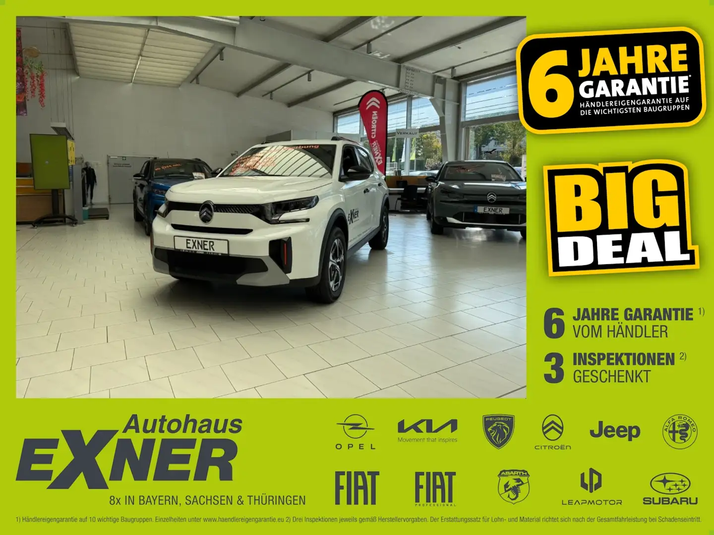 Citroen C3 Aircross MAX Toter-Winkel-Assistent, Navi Weiß - 1