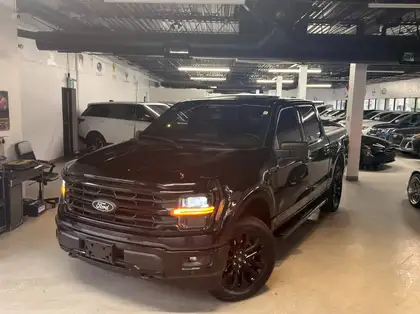 Black 2024 Ford F-150 Pickup Truck Four-Wheel Drive Automatic