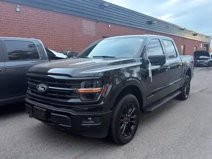 Black 2024 Ford F-150 Pickup Truck Four-Wheel Drive Automatic