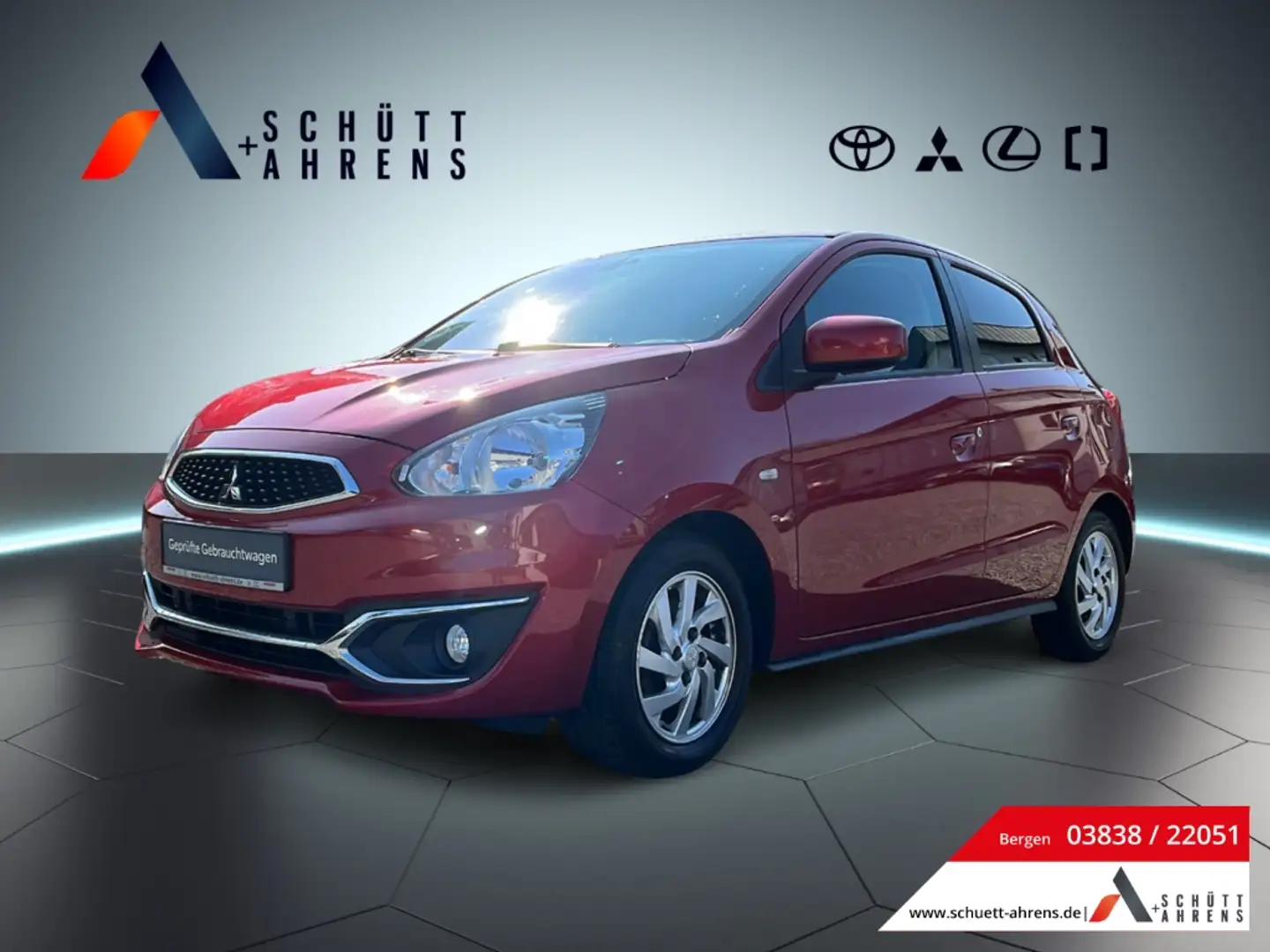 Mitsubishi Space Star 1.2 Top CVT KLIMA SHZ ZV Rot - 1