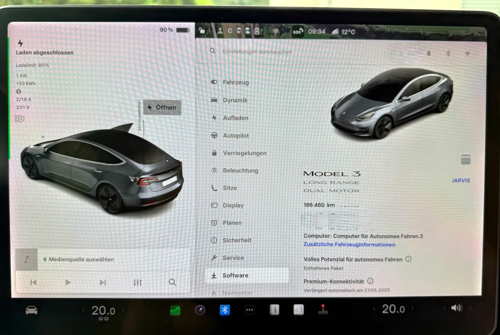 Tesla Model 3 Model 3 Long Range AWD 75kWh Grau - 2