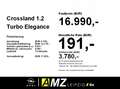 Opel Crossland 1.2 Turbo Elegance *HU/AU neu* Gris - thumbnail 3