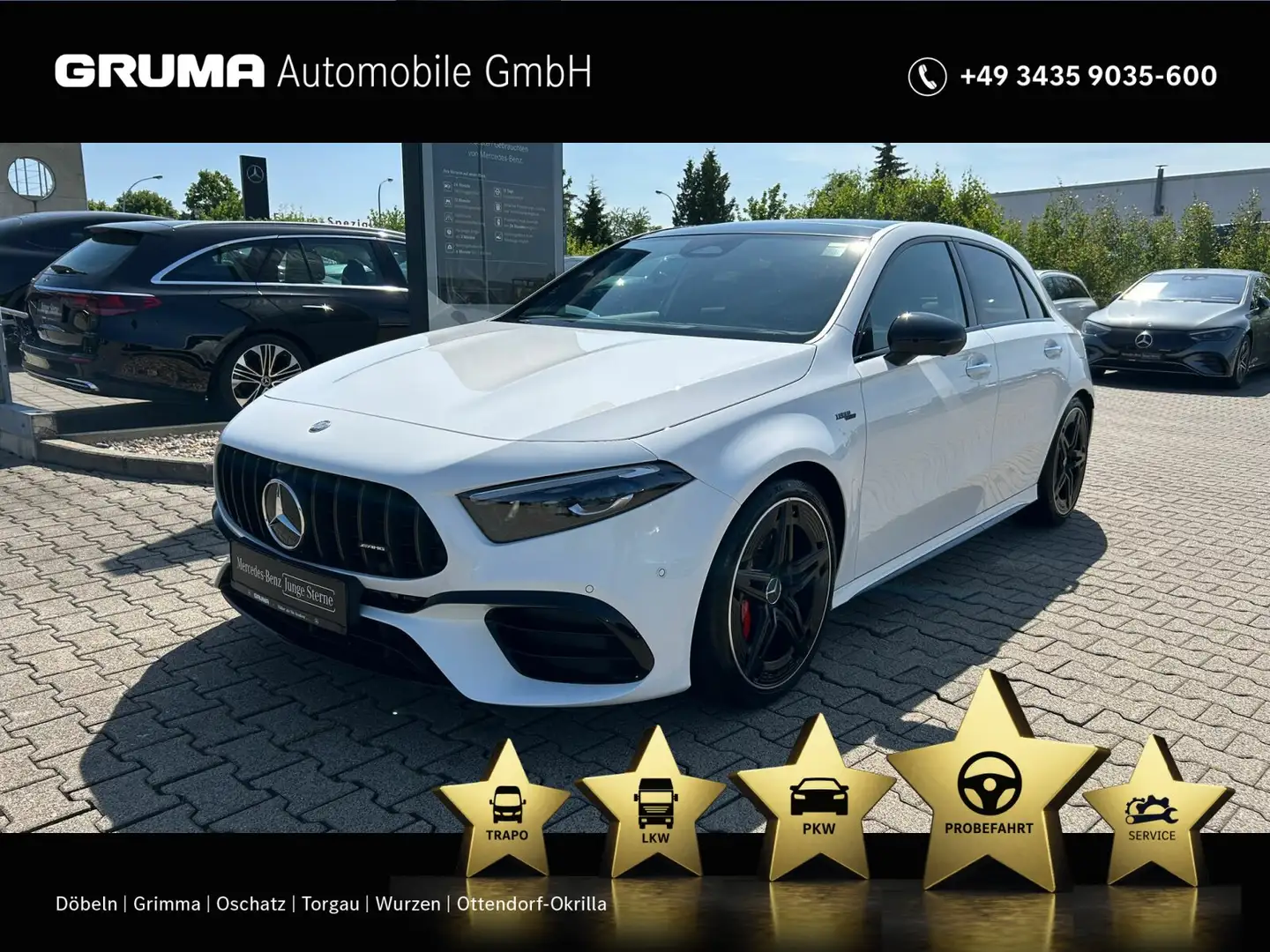 Mercedes-Benz A 45 AMG Mercedes-AMG A 45 S 4M+ Night2+Burm+Pano+HUD+AHK Weiß - 1
