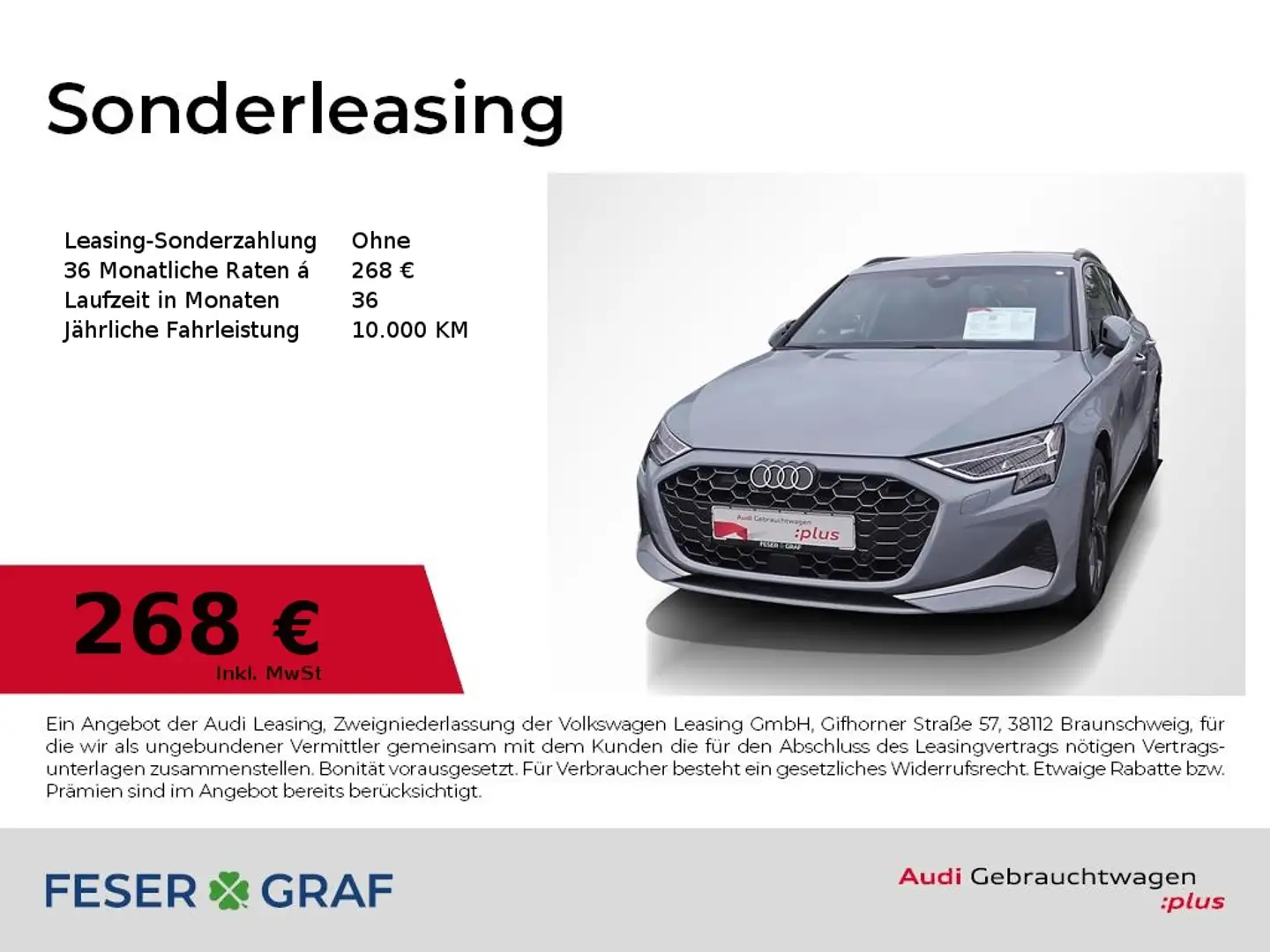 Audi A3 30 TFSI ACC+Parken/AHK/Standh/SONOS Grau - 1