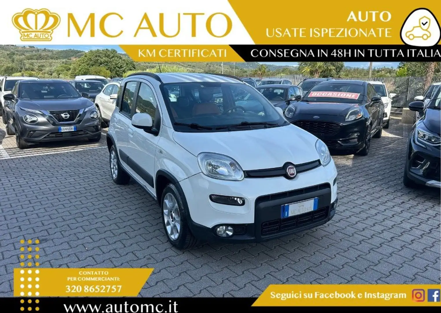 Fiat Panda 0.9 TwinAir Turbo Natural Power Trekking Bianco - 1