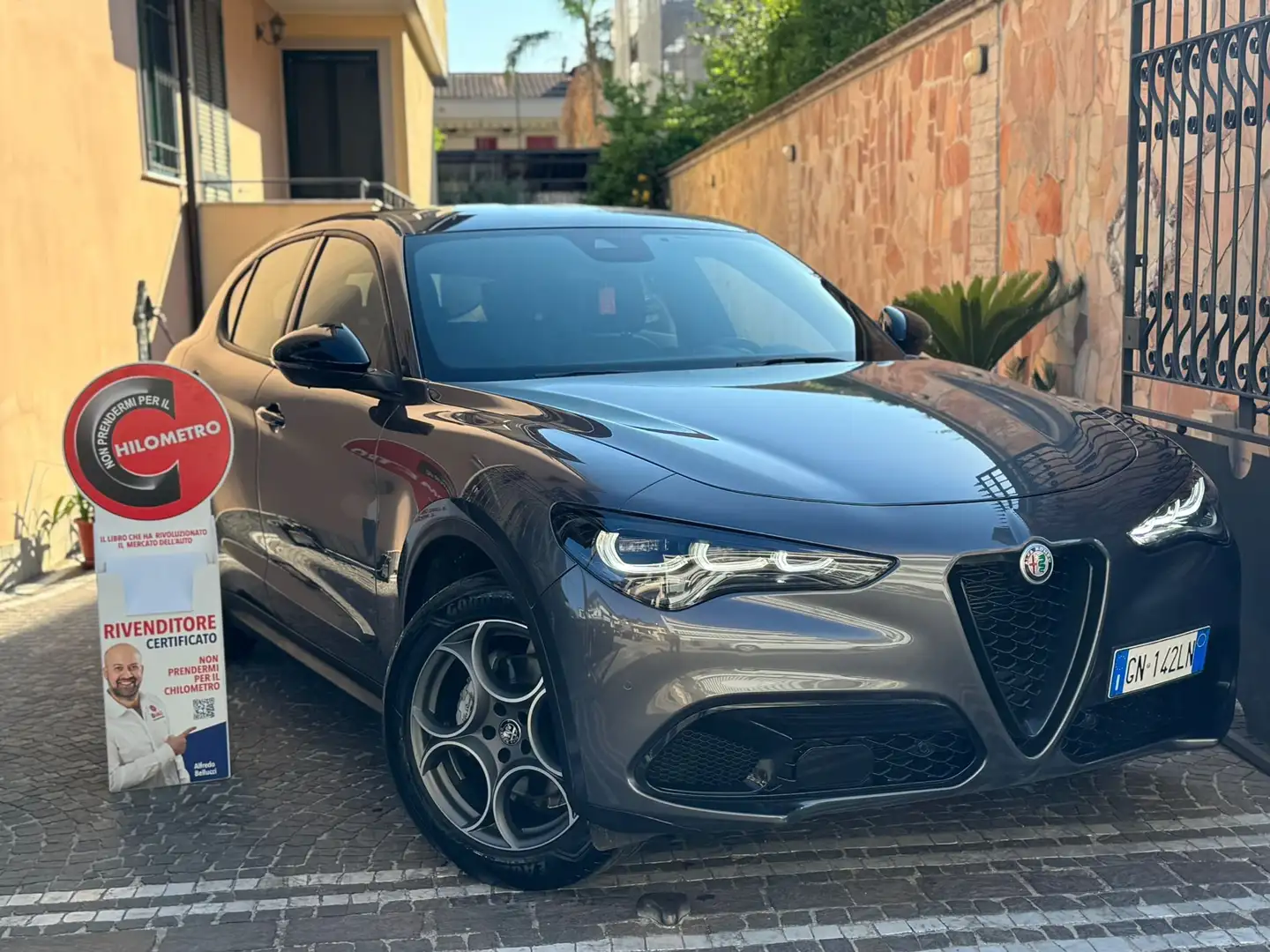 Alfa Romeo Stelvio 2.2 Turbodiesel 160 CV AT8 RWD Competizione Gris - 1