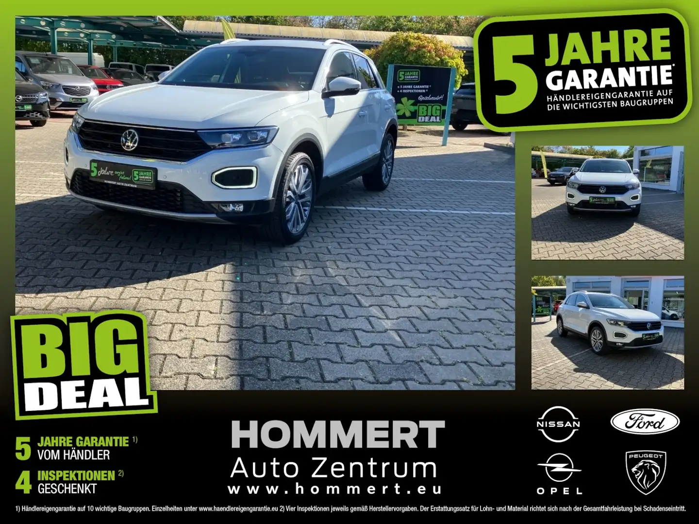 Volkswagen T-Roc 1.5 TSI Sport *ACC*LED*Sitzh.*Kamera*LM* Blanc - 1