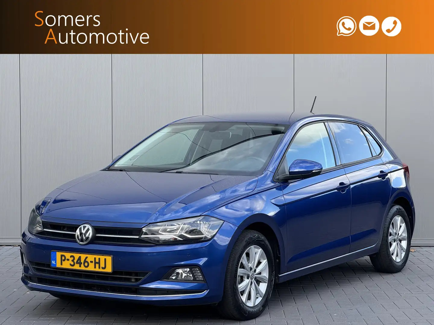 Volkswagen Polo 1.0 TSI DSG Highline | Adaptive Cruise | Beats Aud Blauw - 1