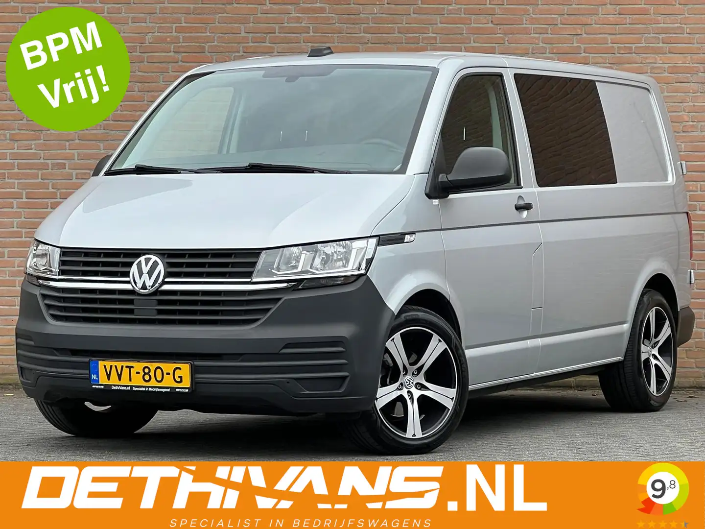 Volkswagen T6.1 Transporter 2.0TDI 140PK / Carplay / Cruisecontrol / Euro6 Argent - 1