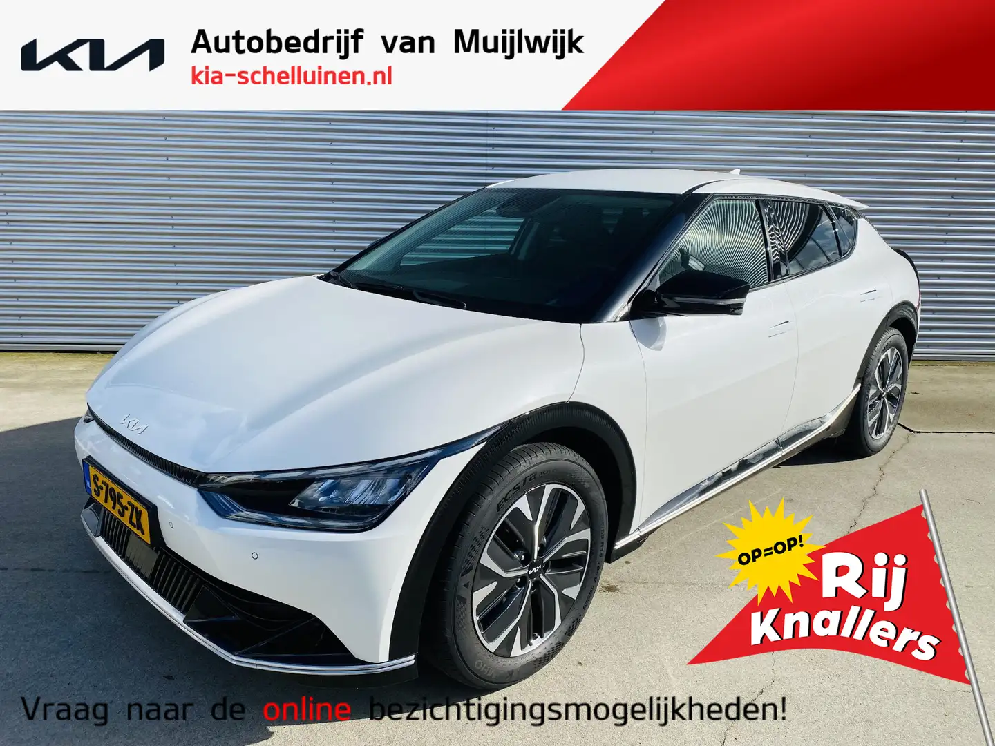 Kia EV6 Plus 77.4 kWh Trekhaak | Navi | Stuur&Stoelverw+ S Wit - 1