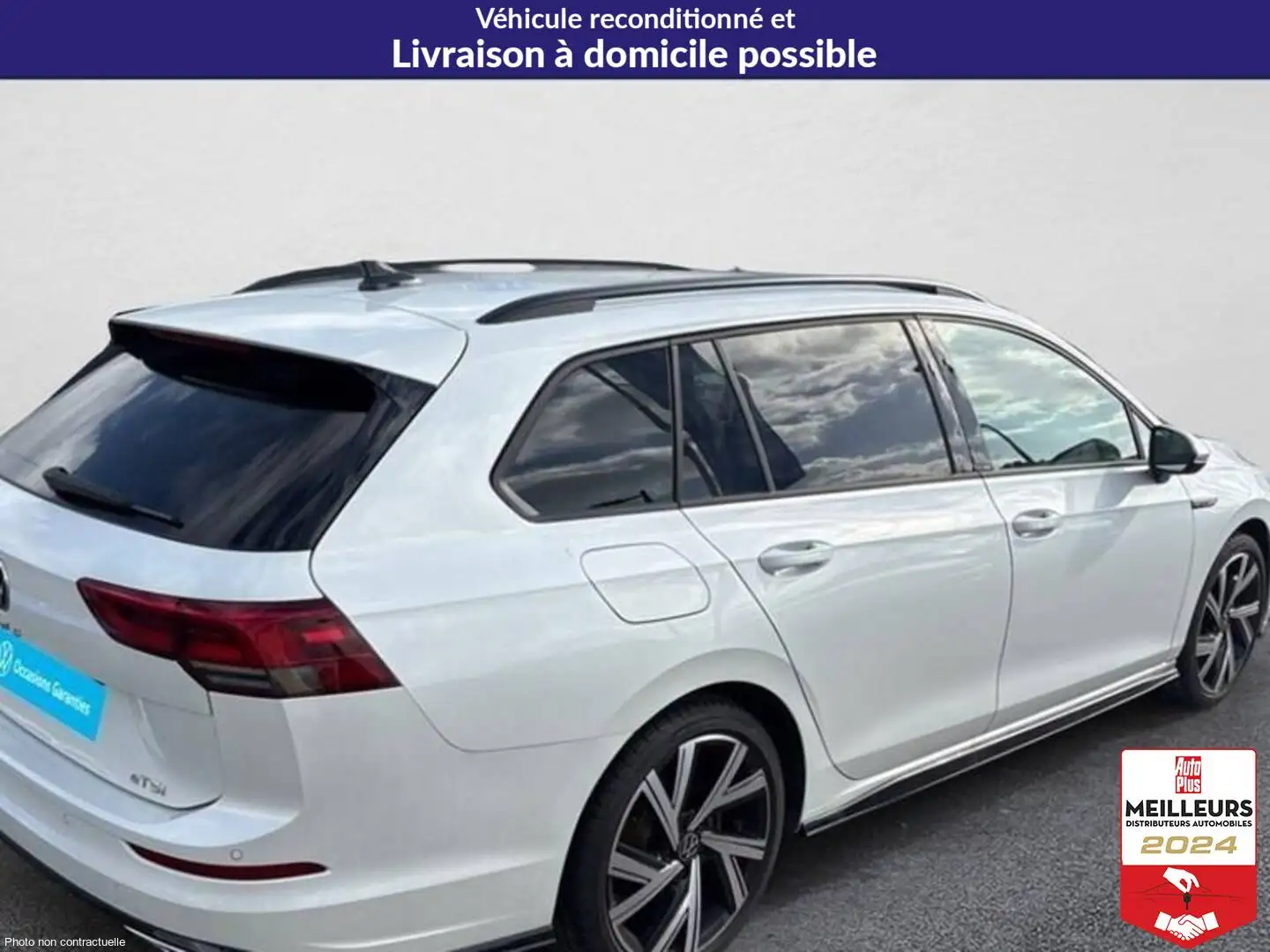Volkswagen Golf 1.5 etsi opf 150 dsg7 r-line Blanc - 2