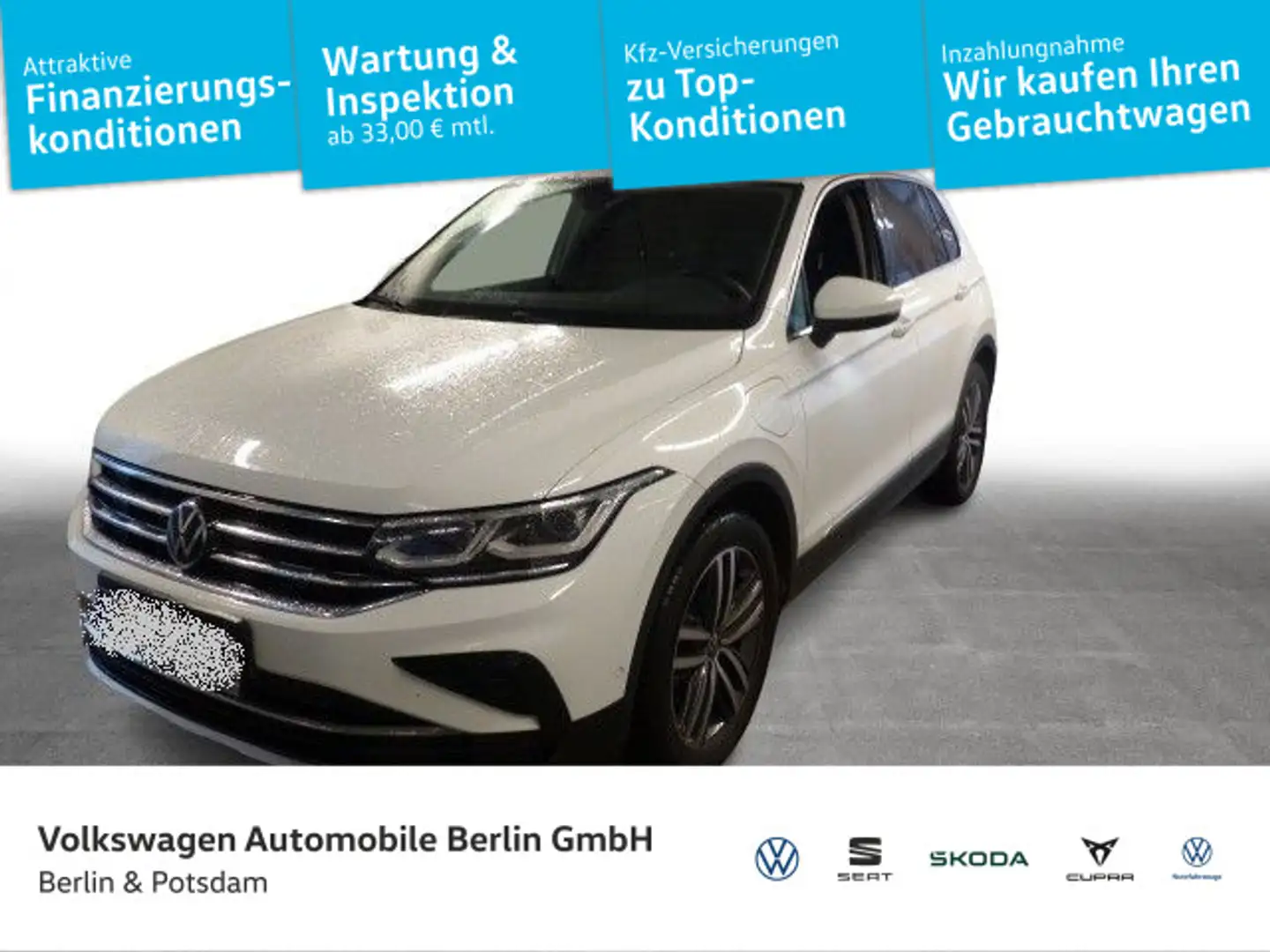 Volkswagen Tiguan 1.4TSI DSG eHybrid Elegance P-DACH LEDER Weiß - 1