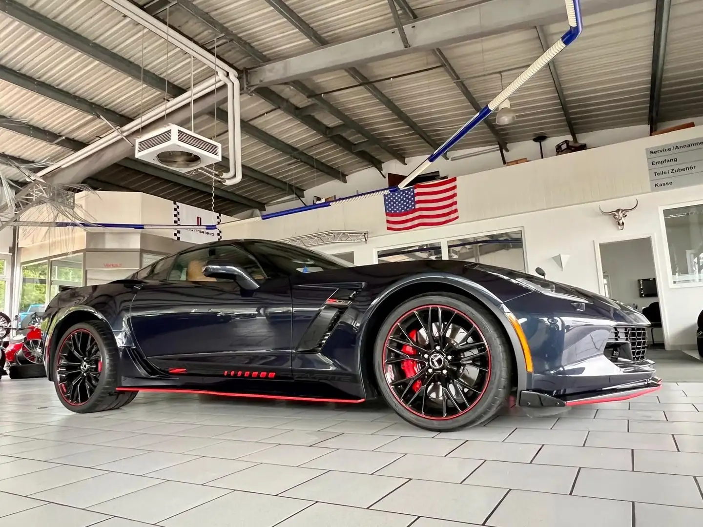 Corvette Z06 C7 Z06 6,2 3LZ Targa Automatik Navi 1.Hand Gris - 1