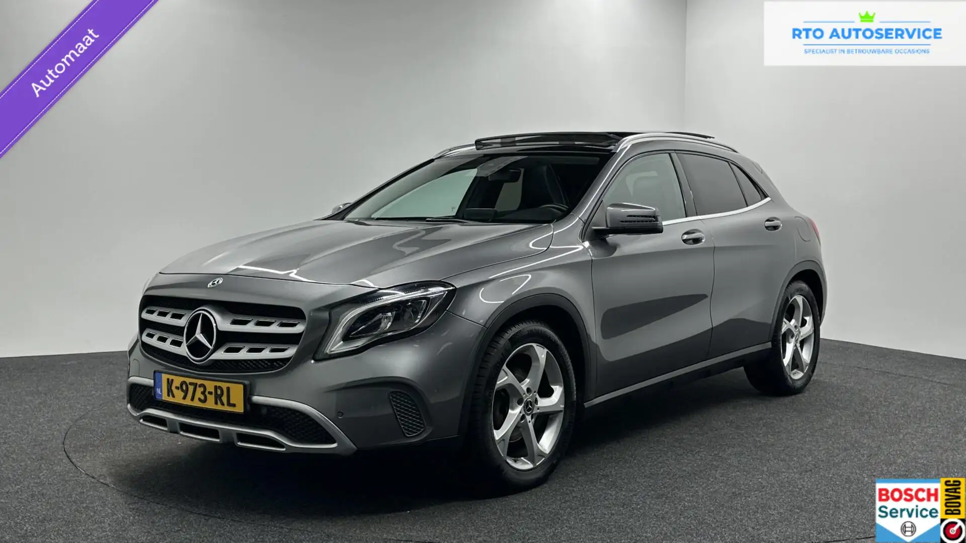 Mercedes-Benz GLA 180 Business Solution AMG PANO NAVI CRUISE LM. Gris - 1