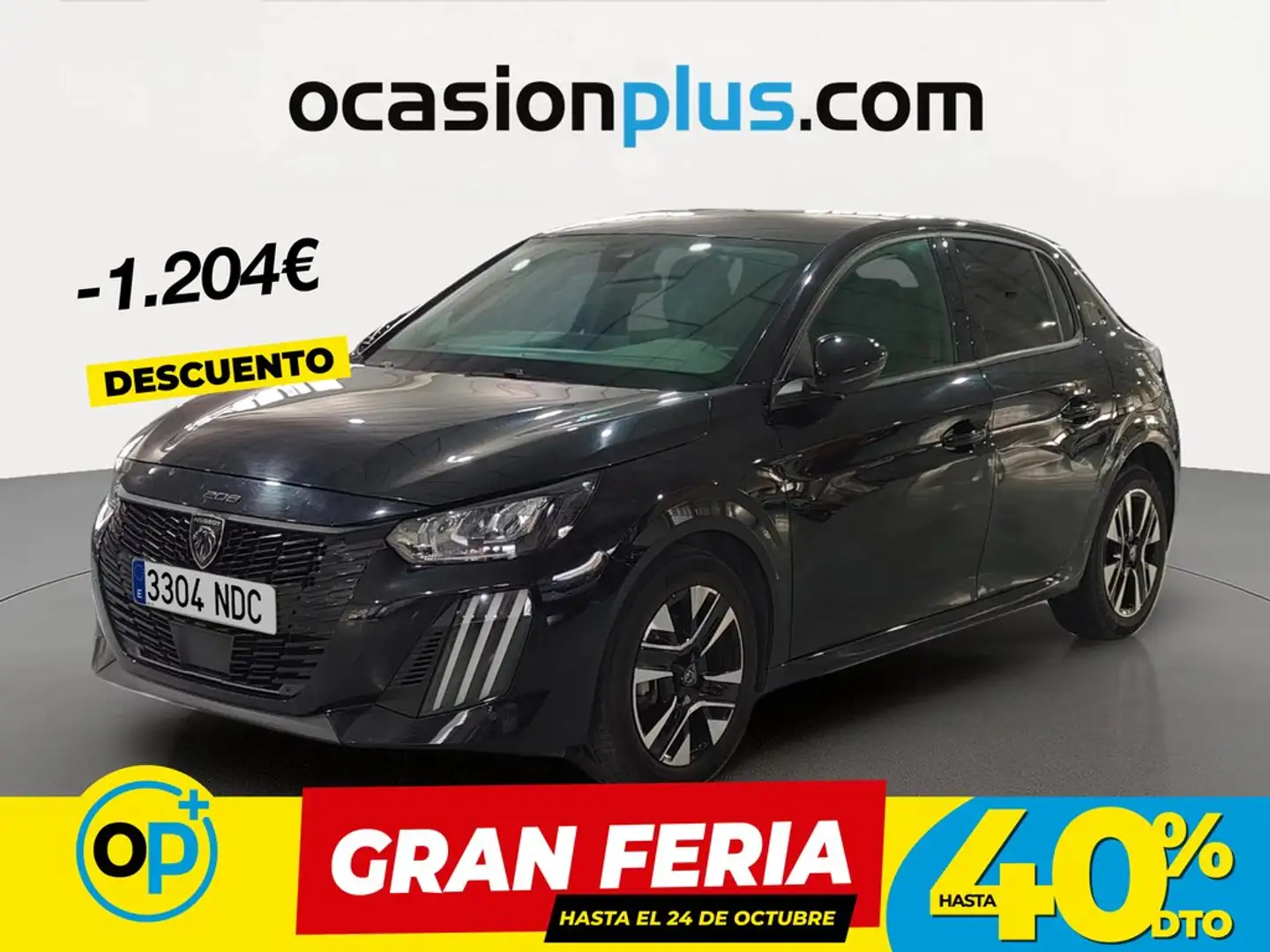 Peugeot 208 1.2 Puretech S&S Allure 100 Negro - 1
