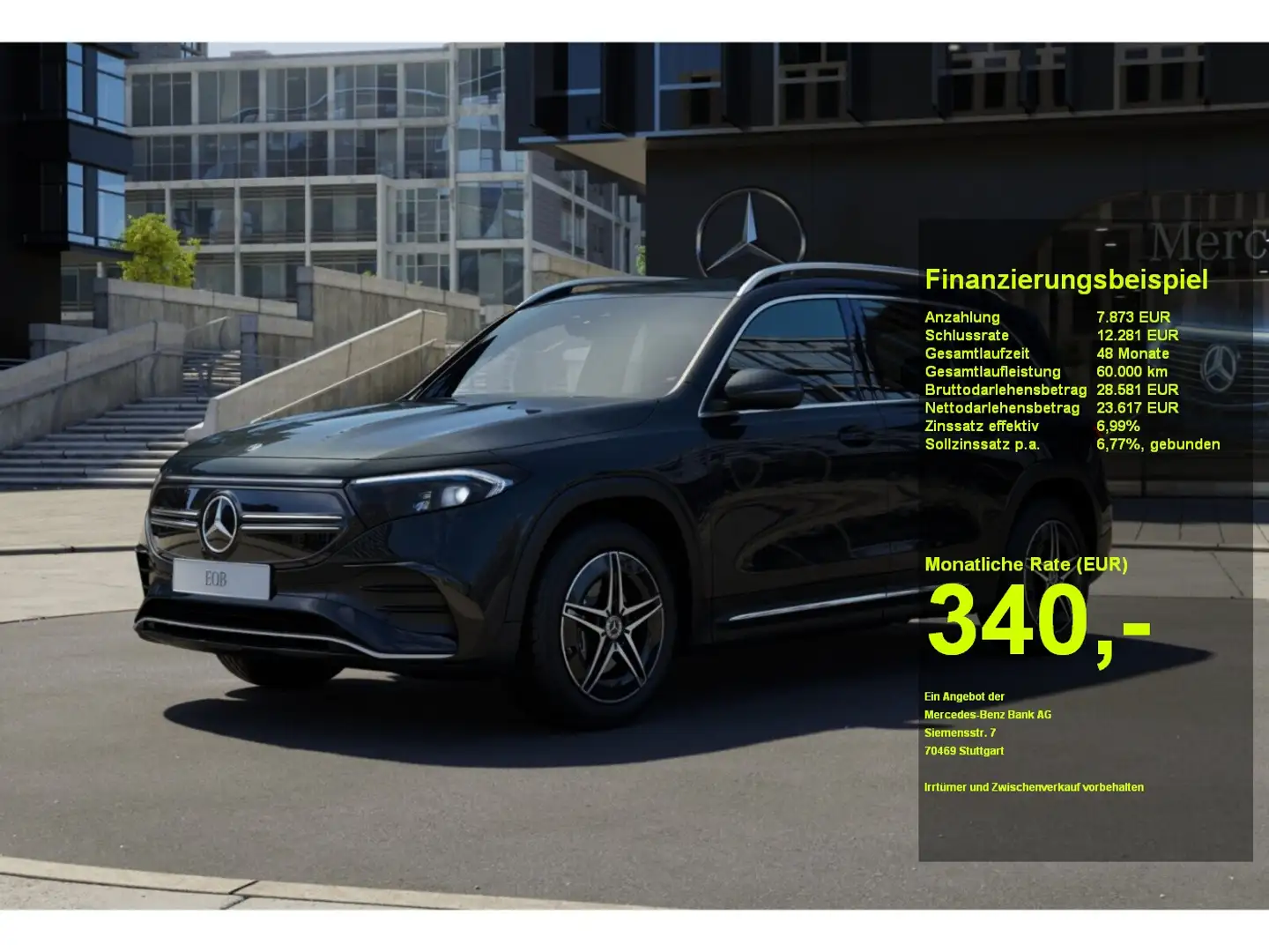 Mercedes-Benz EQB 250 AMG Kamera Sitzh. Tempomat Ambiente LED Schwarz - 1