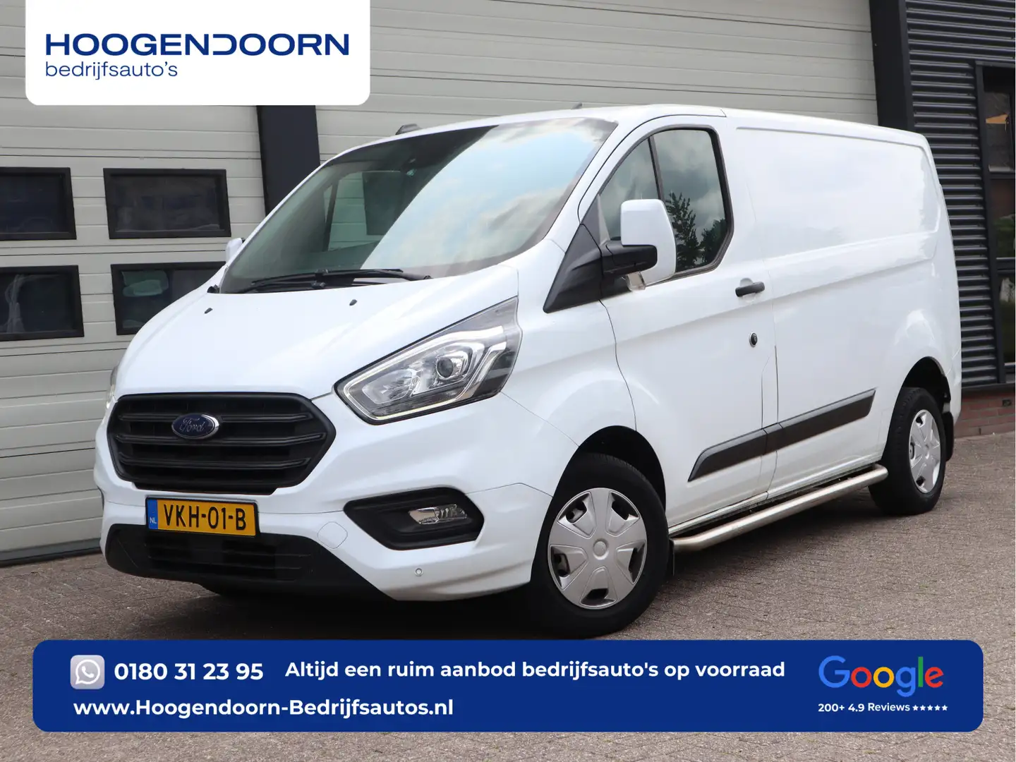 Ford Transit Custom 280 2.0 TDCI Euro 6 - Airco - Navi - Cruise - NL A Wit - 1