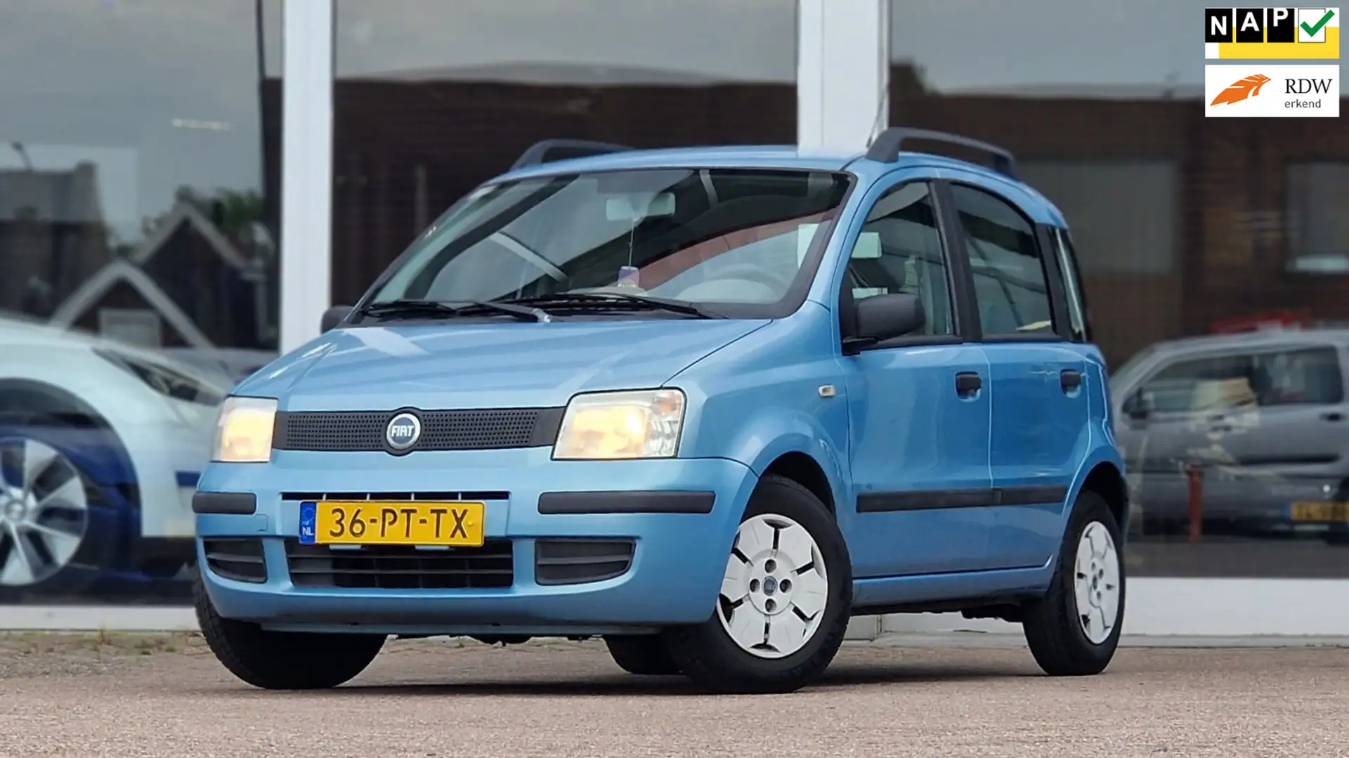 Fiat Panda 1.1i Active Plus 2e Eigenaar APK 02-2026 Elektrisc Niebieski - 1