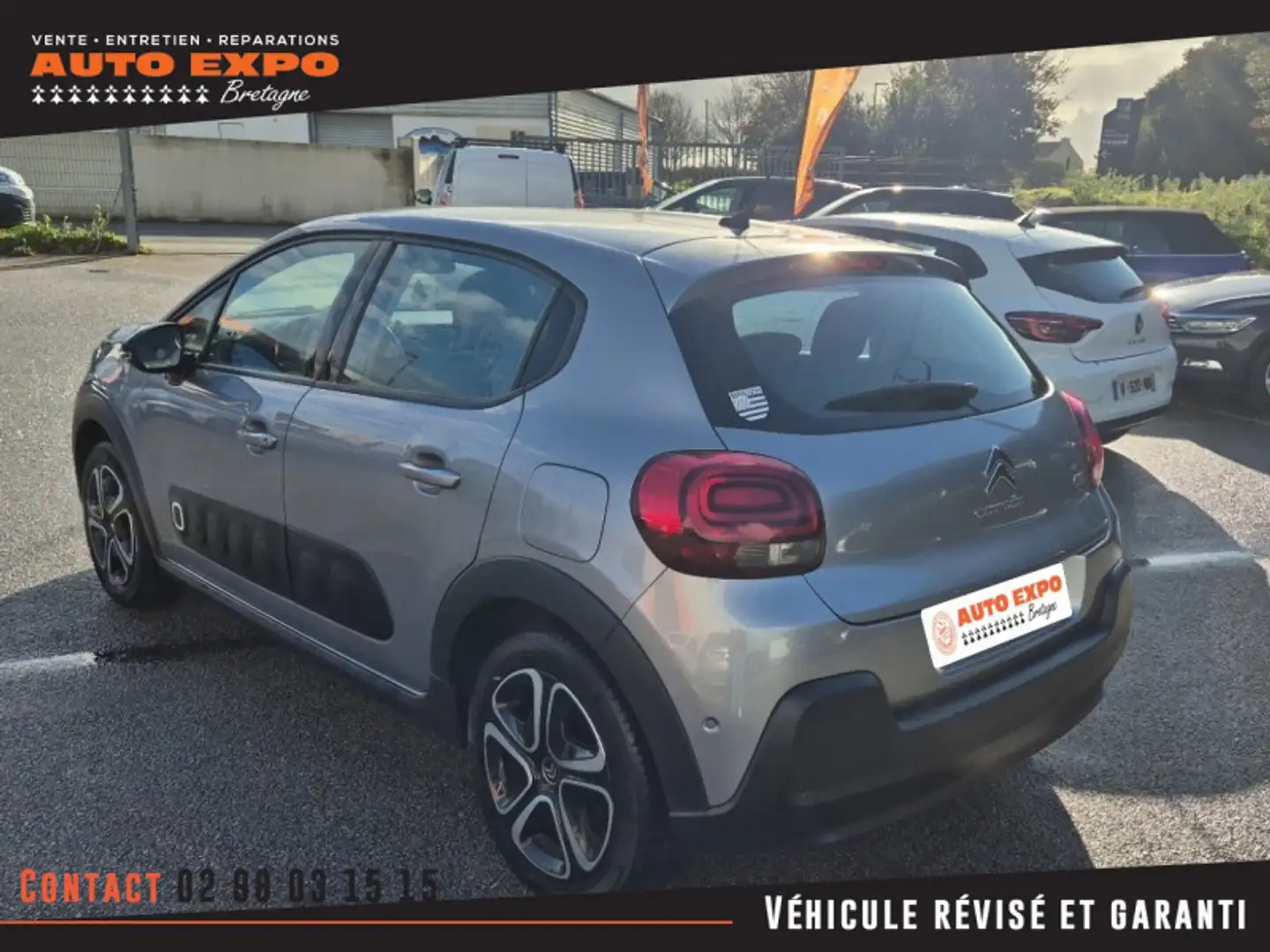 Citroen C3 BLUEHDI 100CH SHINE BUSINESS S\u0026S E6.D-TEMP Gris - 2