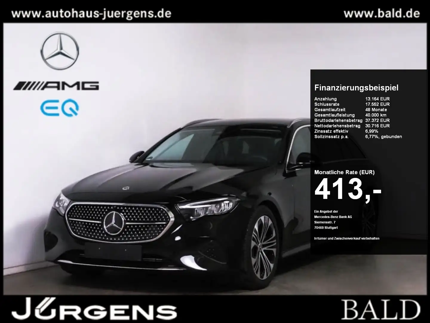 Mercedes-Benz E 300 e T Avantgarde/LED/Kamera/Totw/Distr/19' Zwart - 1
