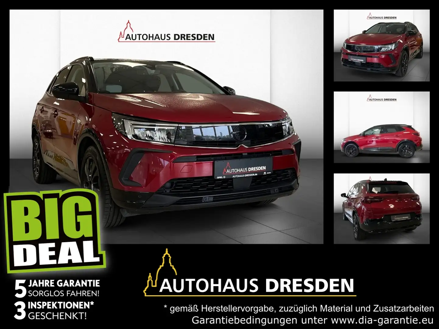 Opel Grandland 1.6 Turbo GS Line ACC+Alcantara+LED+LM Rot - 1