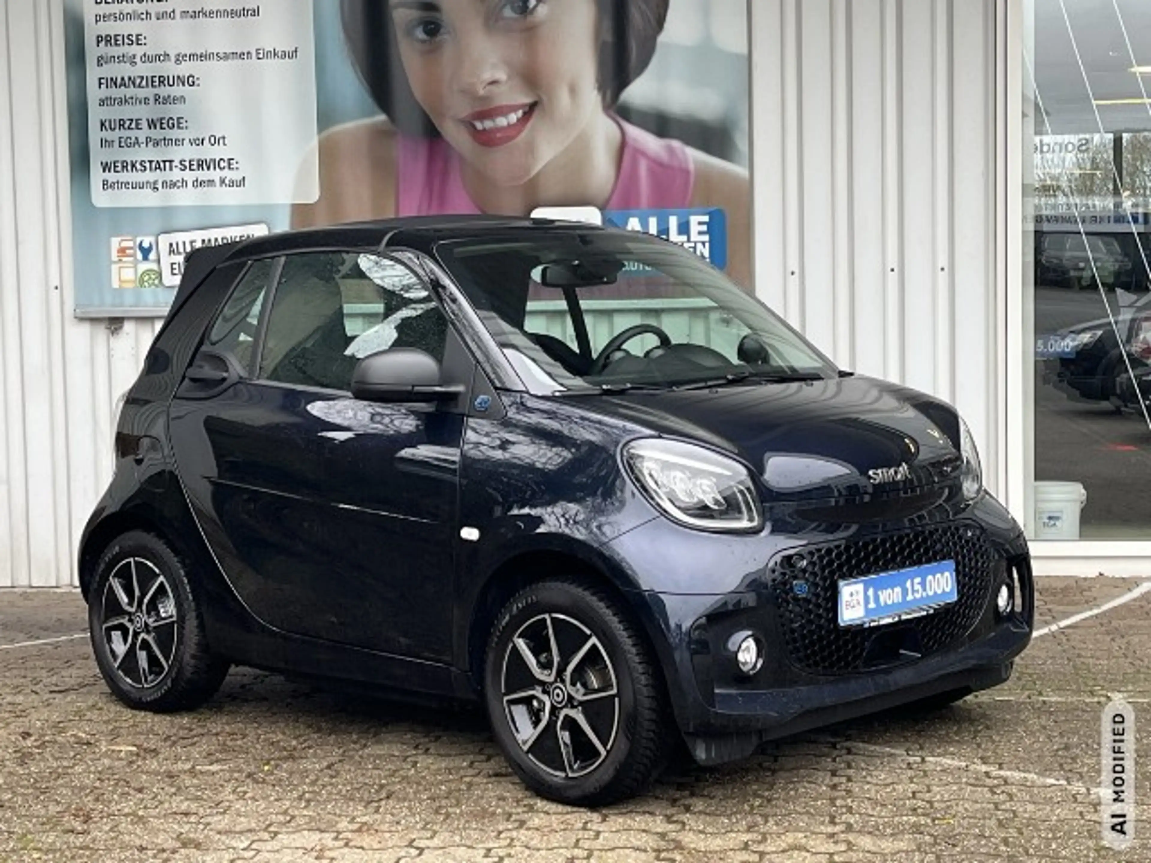smart forTwo EQ cabrio*EXCLUSIVE*22kW*CAM*MEDIA*ALU*ALLW*LED*SH — photo 2