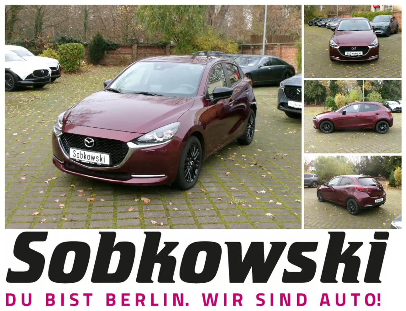 Mazda 2 2022 (8") e-SKYACTIV G 90 M HYBRID 6GS HOMURA Rouge - 1