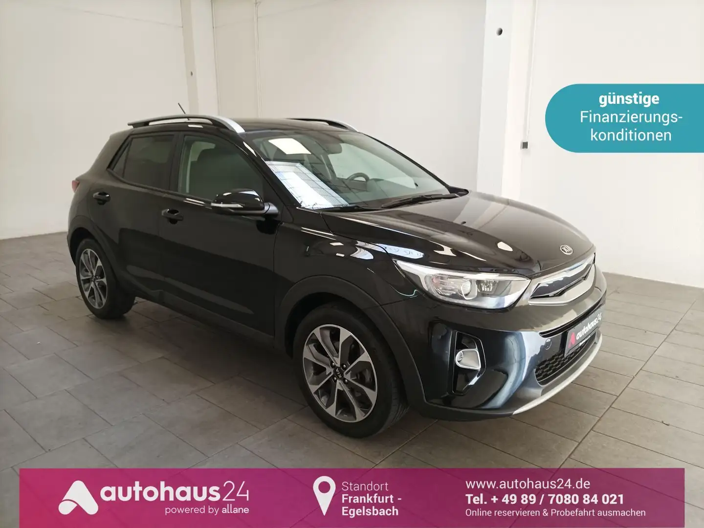 Kia Stonic 1.0 T-GDI Vision Carplay|PDC|Lenkrhzg|DAB Schwarz - 1