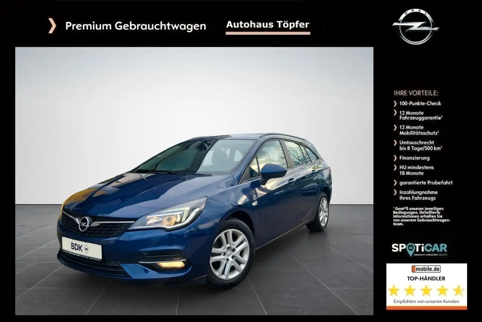 Opel Astra K ST "Edition" /Klimaautomatik/Sitzheizung Blau - 1
