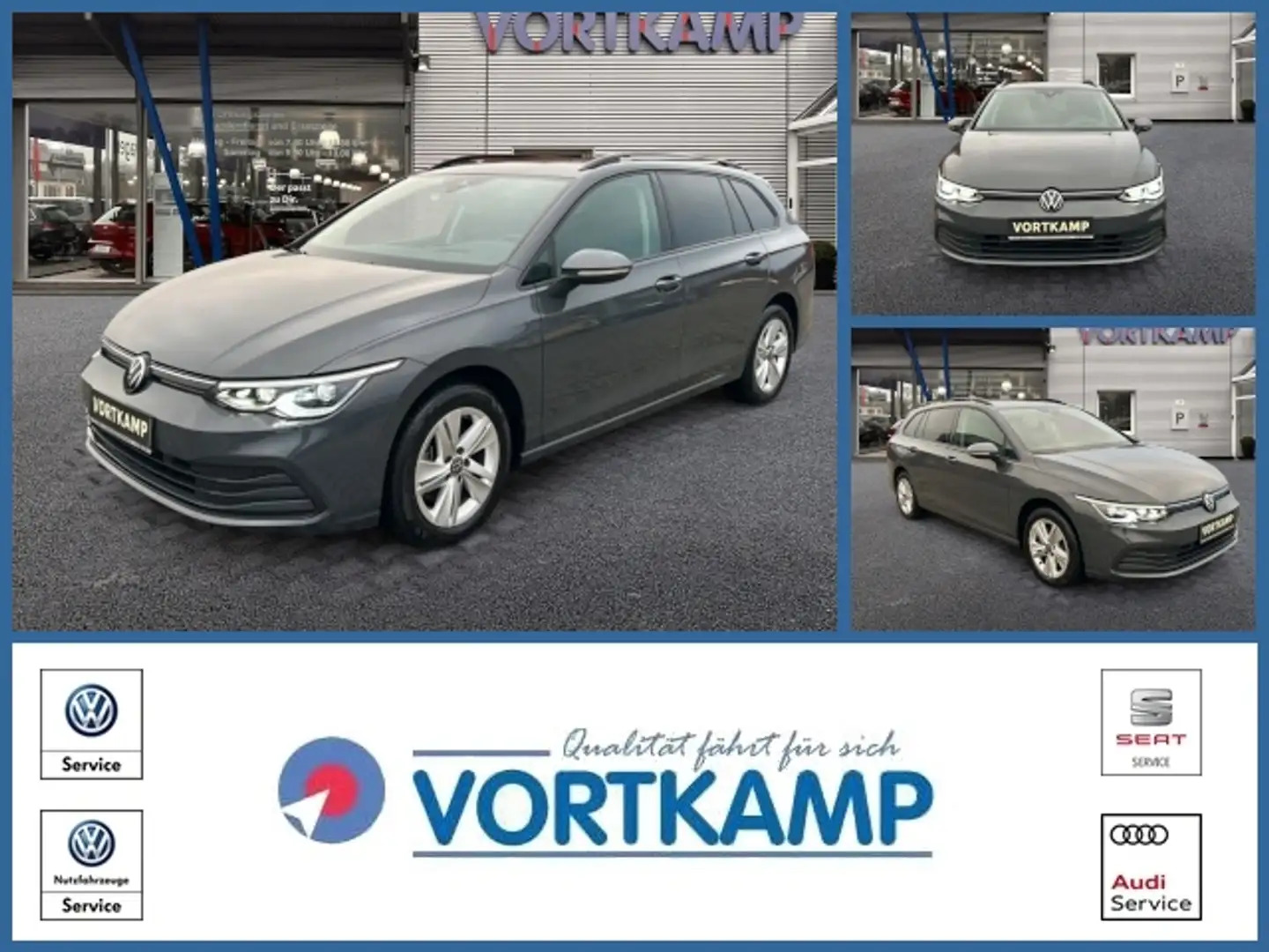 Volkswagen Golf VIII Variant AHK/Pano/HarmanKardon/IQLight Grau - 1